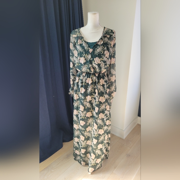 A NEW DAY | Green Floral Maxi Dress - Picture 2 of 12